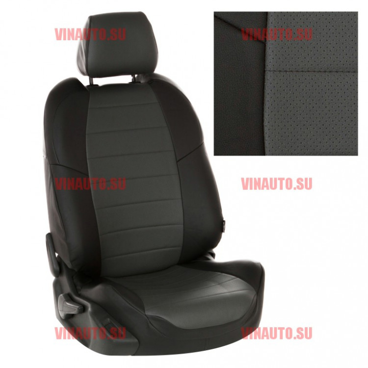 Авточехлы SUBARU-Forester-2 с 2002-2008 (Аригон) чер+тем.сер Авточехлы SUBARU-Forester-2 с 2002-2008 (Аригон) чер+тем.сер