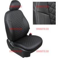 Авточехлы MITSUBISHI- L-200 с 07- (Ромб) чер+чер