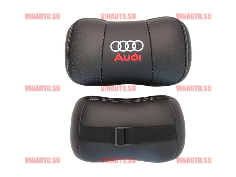 Автомобильные подушки для шеи AUDI (Аригон) чер+чер