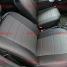 Авточехлы RENAULT-Logan 2004-2014 (Аригон) чер+тем.сер Авточехлы RENAULT-Logan 2004-2014 (Аригон) чер+тем.сер