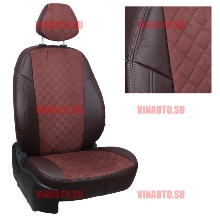 Авточехлы FORD-Kuga 2 с 2012- (Алькантара) шок+шоколад Авточехлы FORD-Kuga 2 с 2012- (Алькантара) шок+шоколад