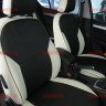 Авточехлы SKODA-Octavia-A-7 Elegance (с задн. подлокотником) (Аригон) бел+чер