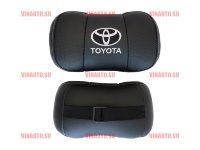 Автомобильные подушки для шеи TOYOTA надпись серая (Аригон) чер+чер Автомобильные подушки для шеи TOYOTA надпись серая (Аригон) чер+чер