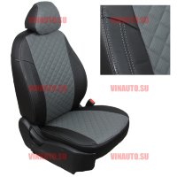 Авточехлы KIA-Rio 3 Sd 40\60 с 2011 (Ромб) чер+сер