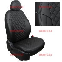 Авточехлы AUDI-A4 IV (B8) 2007-2015 деленная 40/60 (Ромб) чер+чер Авточехлы AUDI-A4 IV (B8) 2007-2015 деленная 40/60 (Ромб) чер+чер
