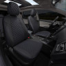 Авточехлы TOYOTA-Corolla с 13 (Ромб) чер+синяя строчка