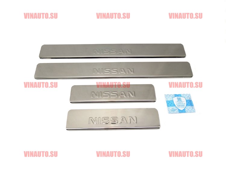 Накладки на пороги NISSAN Almera 2013-2014
