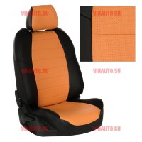 Авточехлы MITSUBISHI- ASX/CITROEN- C4 Aircross с 12-15/PEUGEOT- 4008 (Аригон) чер+оранж