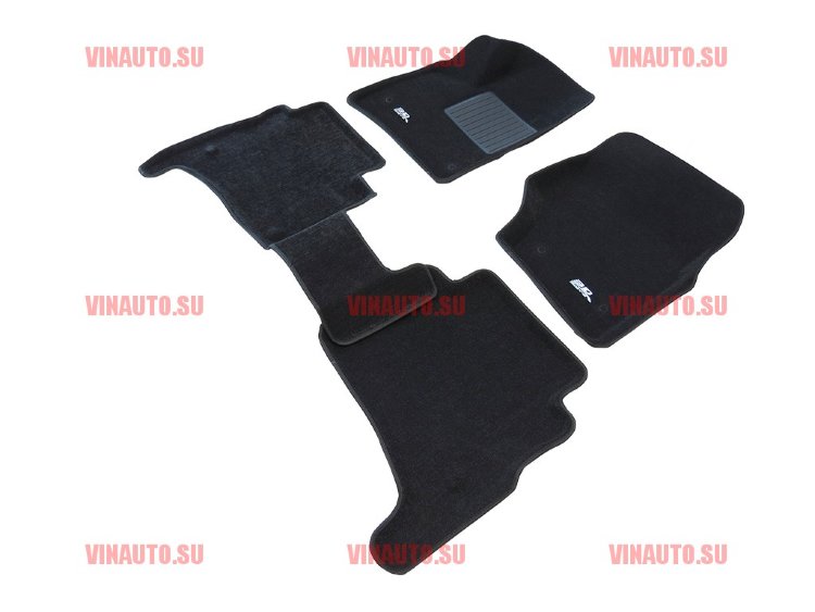 Коврики салона текст.VW Touareg 2002-2010 LINER 3D Lux с бортиком черные/ST7400280